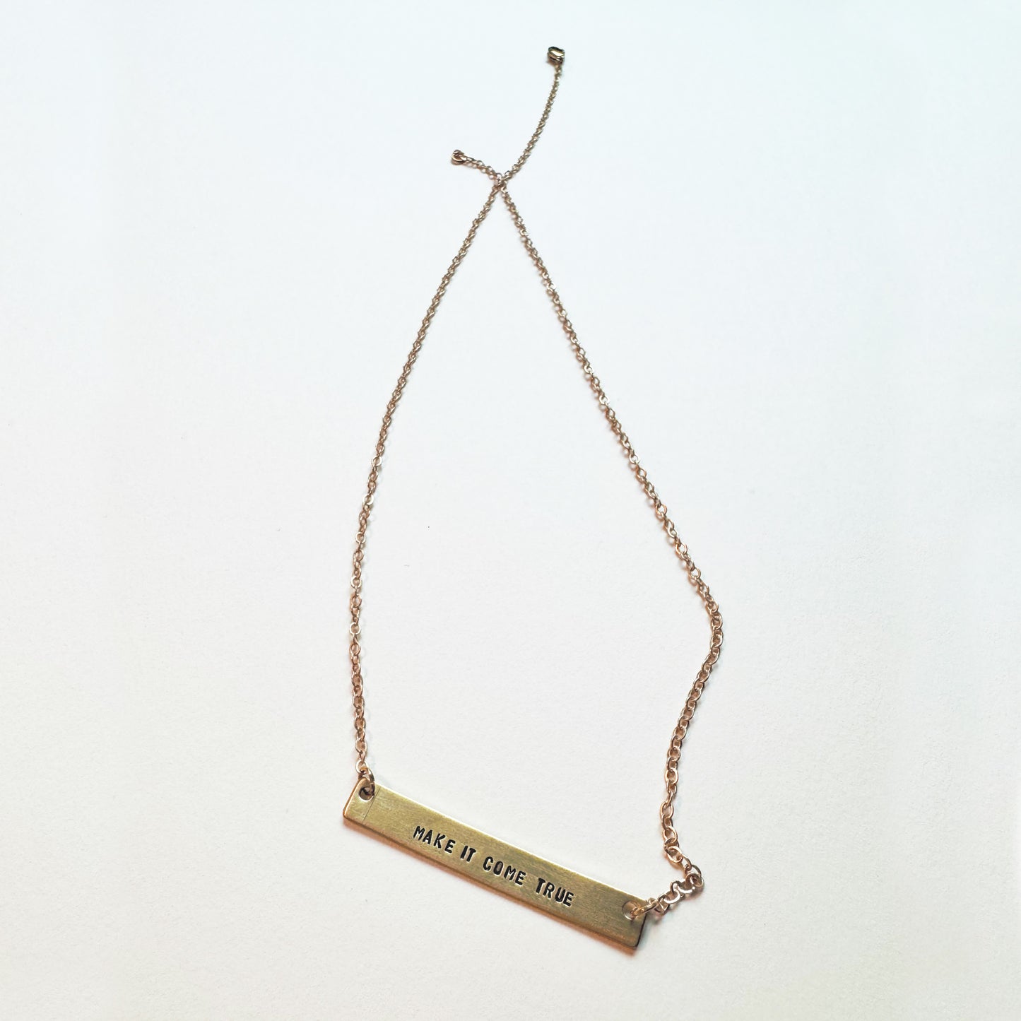 Make it Come True Bar Necklace